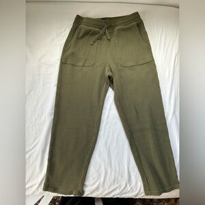 Olive jogger pants